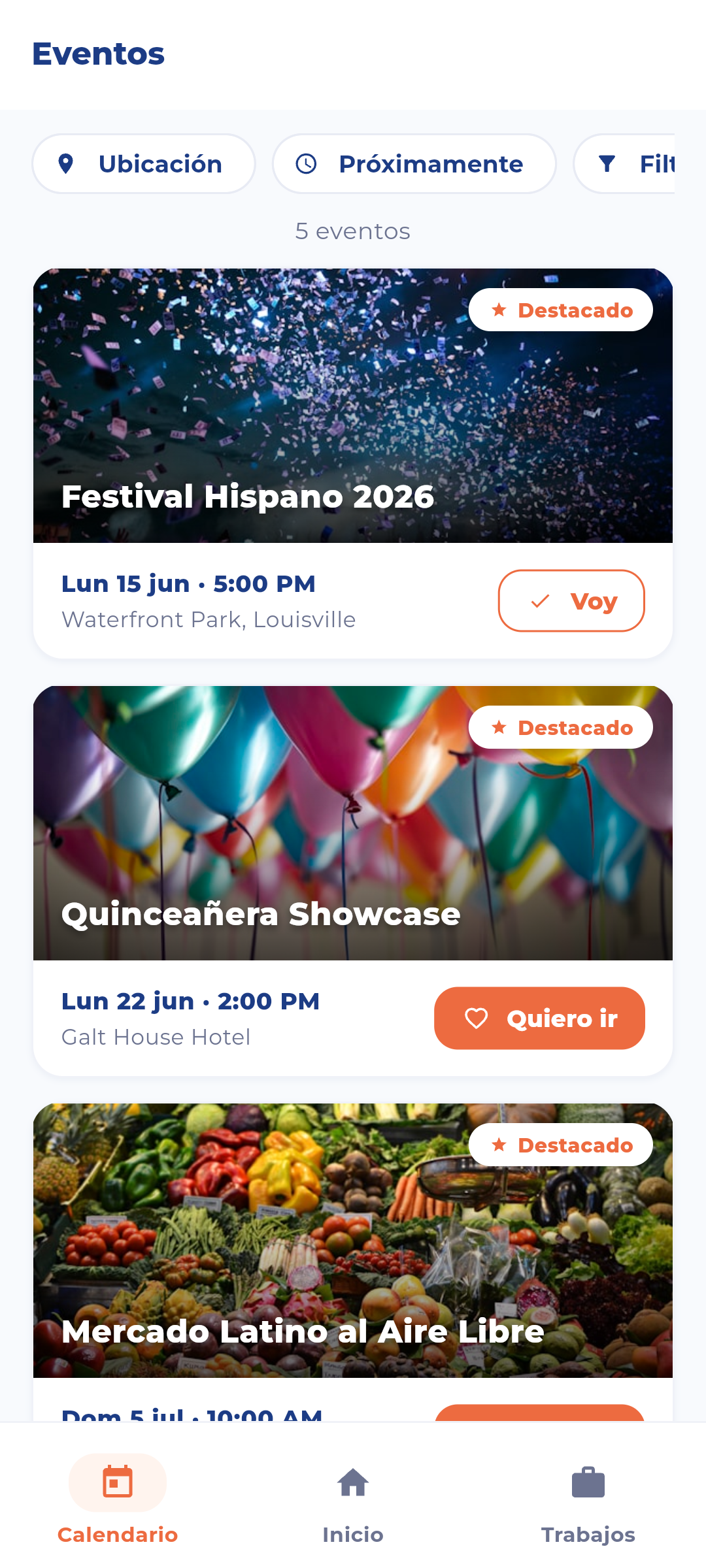 Eventos de la comunidad